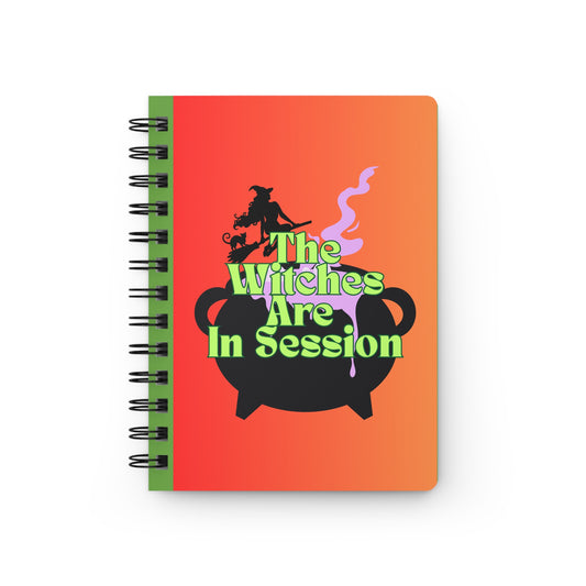 the witches are in session halloween journal